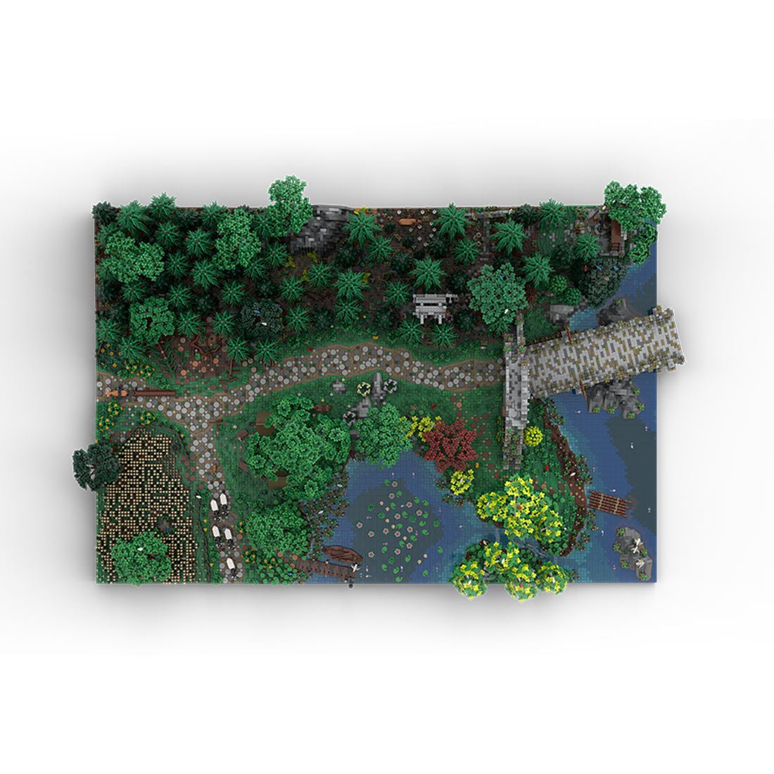 MOC - 208147 Landscape Expansion 1 Klemmbausteine - MOC - 207737 Castle Hohengeroldseck - LesDiy - Klemmbausteine