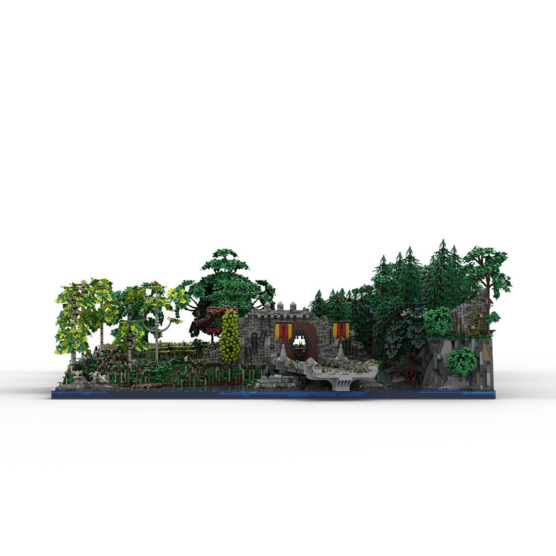 MOC - 208147 Landscape Expansion 1 Klemmbausteine - MOC - 207737 Castle Hohengeroldseck - LesDiy - Klemmbausteine