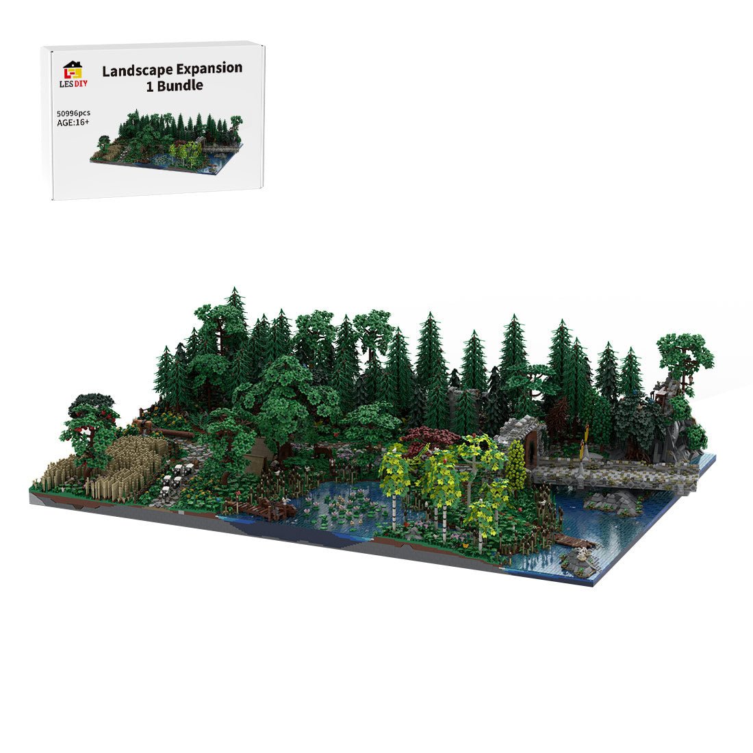 MOC - 208147 Landscape Expansion 1 Klemmbausteine - MOC - 207737 Castle Hohengeroldseck - LesDiy - Klemmbausteine