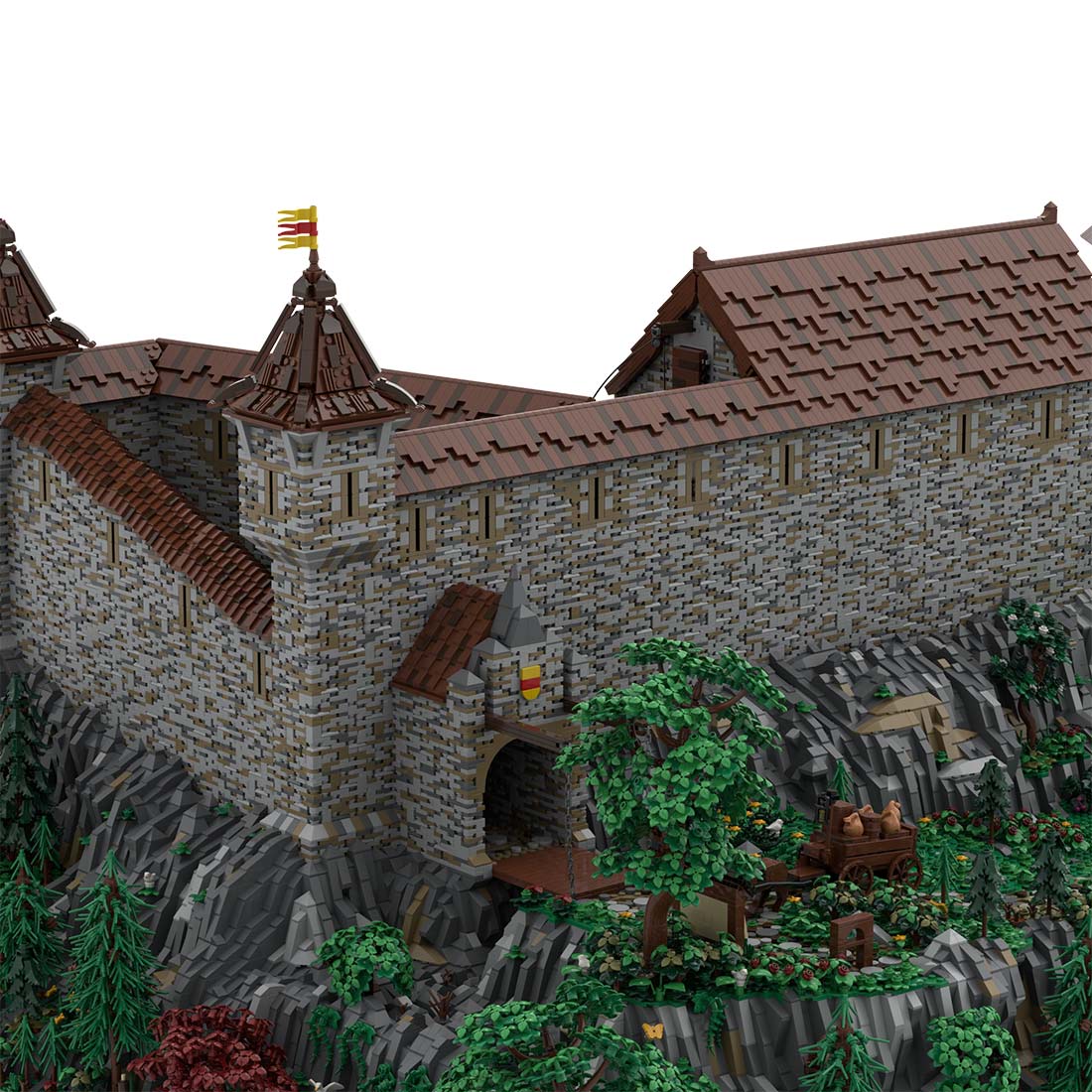 MOC - 208159 Castle Part 1 Klemmbausteine - Castle Hohengeroldseck - LesDiy - Klemmbausteine