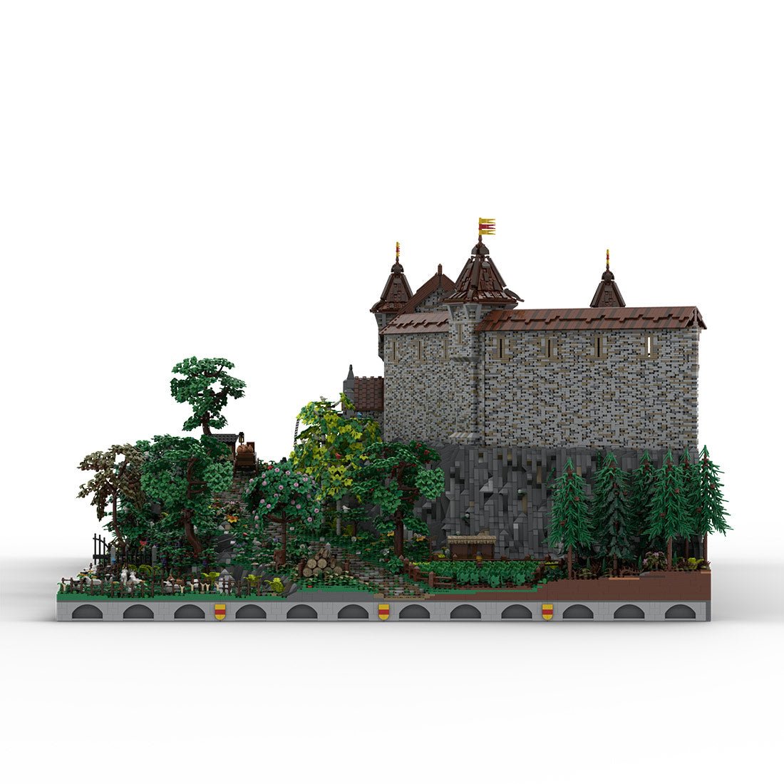 MOC - 208159 Castle Part 1 Klemmbausteine - Castle Hohengeroldseck - LesDiy - Klemmbausteine