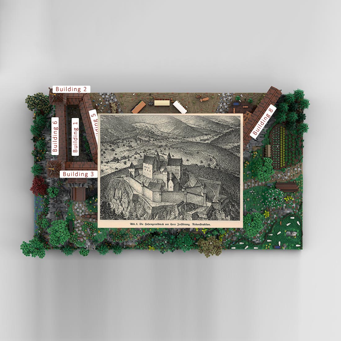 MOC - 208159 Castle Part 1 Klemmbausteine - Castle Hohengeroldseck - LesDiy - Klemmbausteine