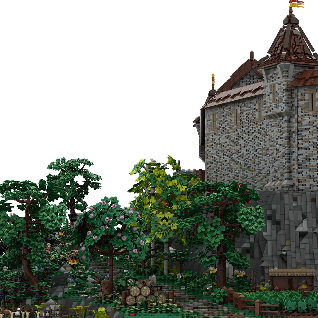 MOC - 208159 Castle Part 1 Klemmbausteine - Castle Hohengeroldseck - LesDiy - Klemmbausteine