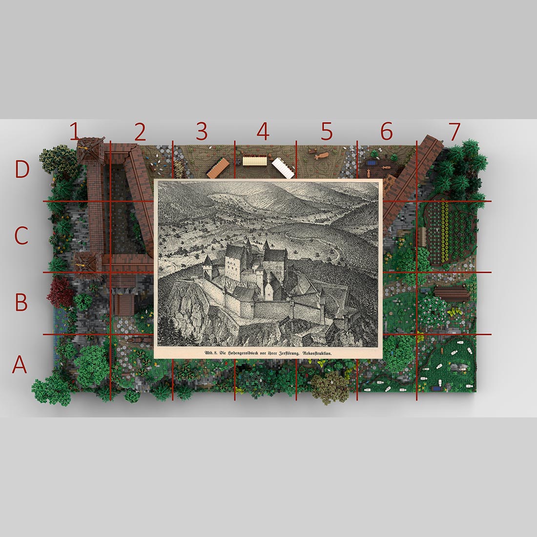 MOC - 208159 Castle Part 1 Klemmbausteine - Castle Hohengeroldseck - LesDiy - Klemmbausteine