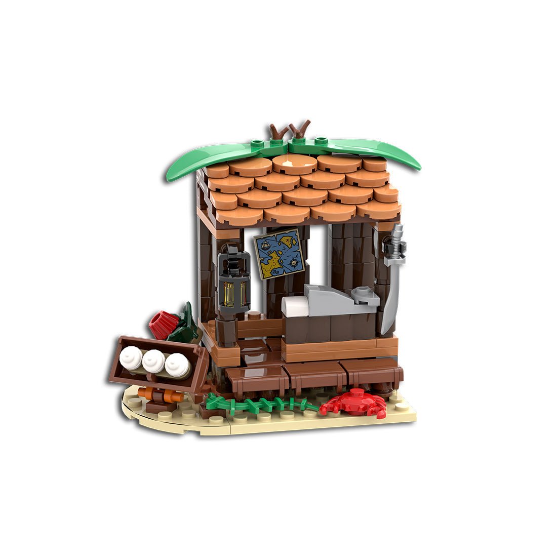 MOC - 208347 Smoldering Bay Klemmbausteine - LesDiy - Klemmbausteine