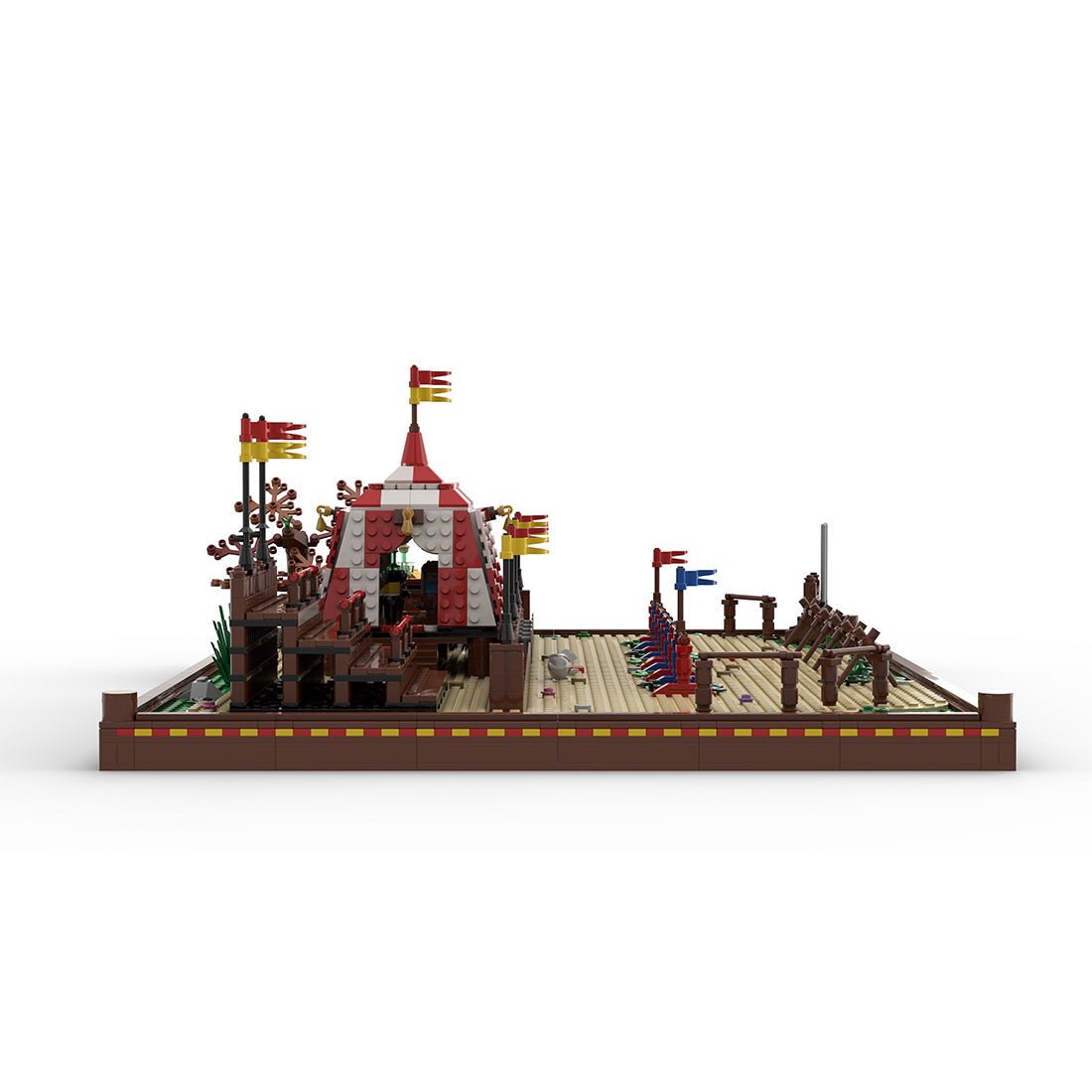 MOC - 208896 Jousting Tourney - Medieval Village Diorama Klemmbausteine - LesDiy - Klemmbausteine