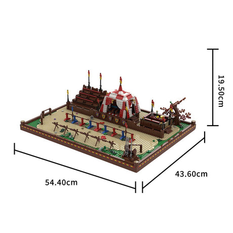 MOC - 208896 Jousting Tourney - Medieval Village Diorama Klemmbausteine - LesDiy - Klemmbausteine