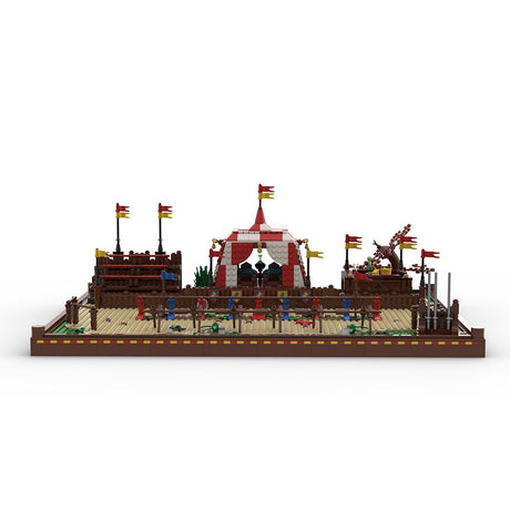 MOC - 208896 Jousting Tourney - Medieval Village Diorama Klemmbausteine - LesDiy - Klemmbausteine