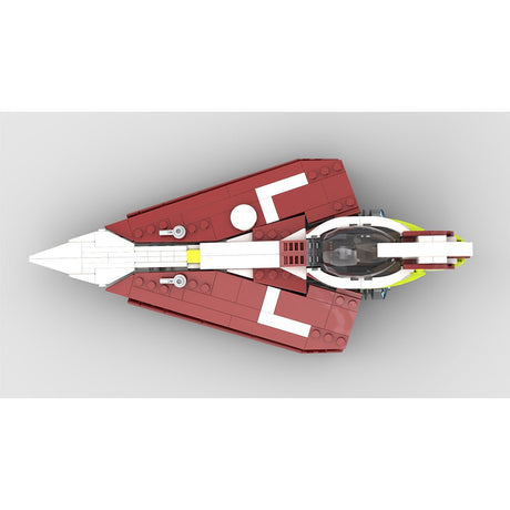 MOC-208967 Obi-Wans Delta-7 Jedi-Sternjäger (Minifiguren-Maßstab) Klemmbausteine-LesDiy-Klemmbausteine