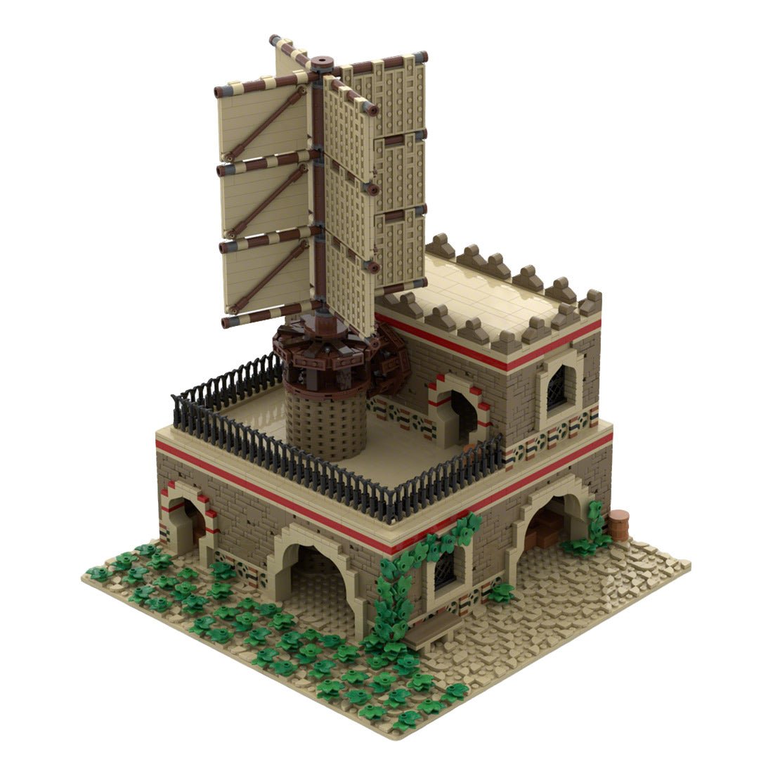 MOC - 210034 Age of Empires - Mill (Middle Eastern) Klemmbausteine - LesDiy - Klemmbausteine