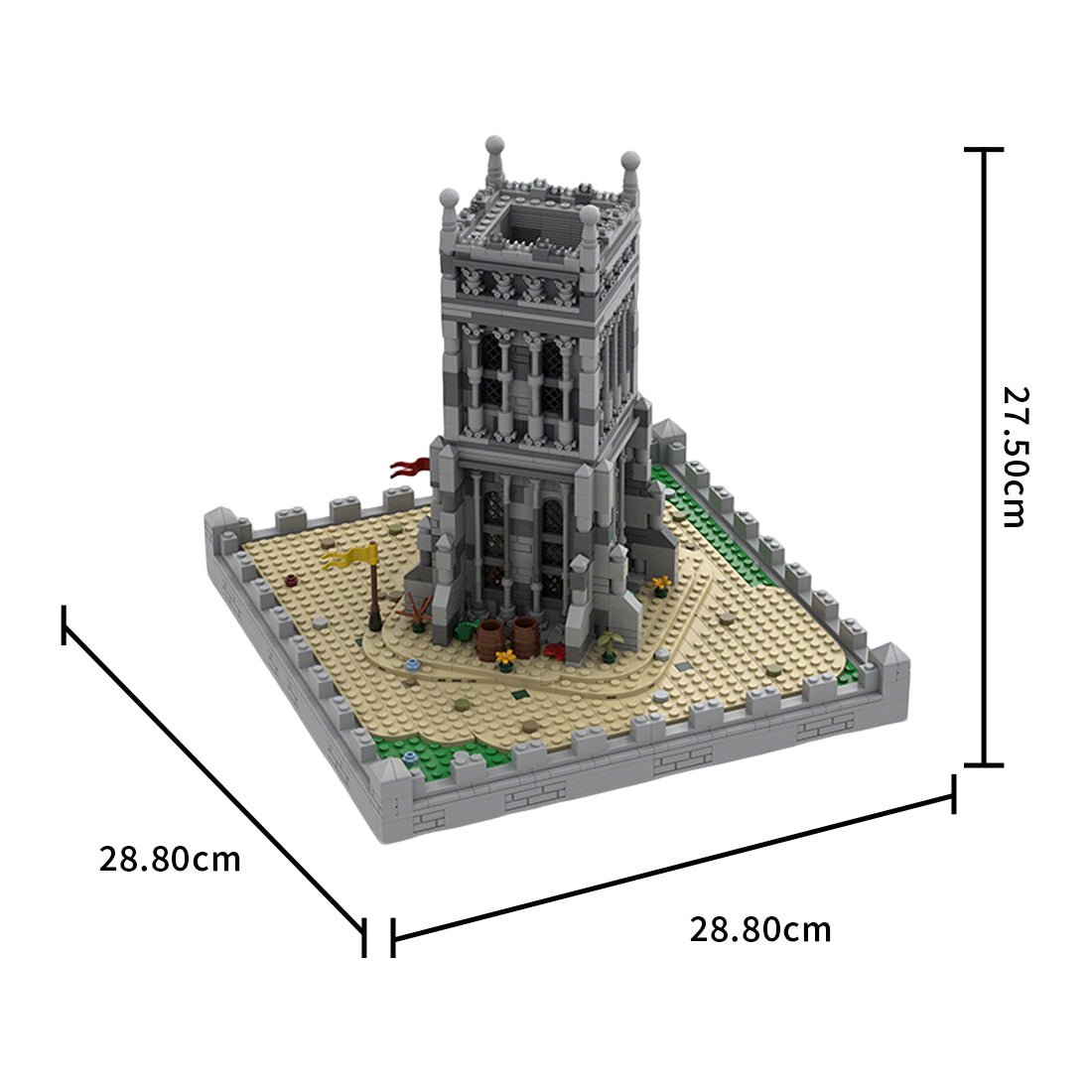 MOC - 210048 Gothic Tower - Medieval Village Klemmbausteine - LesDiy - Klemmbausteine