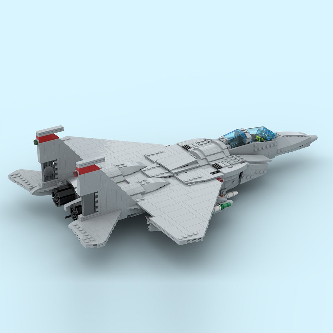 MOC - 210105 F - 15D Eagle Klemmbausteine - LesDiy - Klemmbausteine