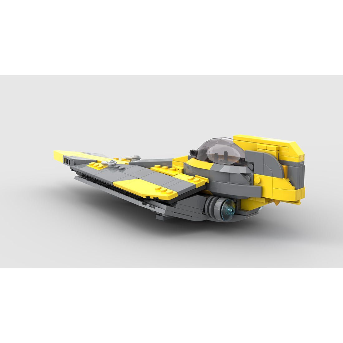 MOC-210207 Anakins Delta-7 Jedi-Sternjäger (Minifiguren-Maßstab) Klemmbausteine-LesDiy-Klemmbausteine