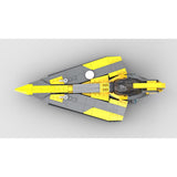 MOC-210207 Anakins Delta-7 Jedi-Sternjäger (Minifiguren-Maßstab) Klemmbausteine-LesDiy-Klemmbausteine