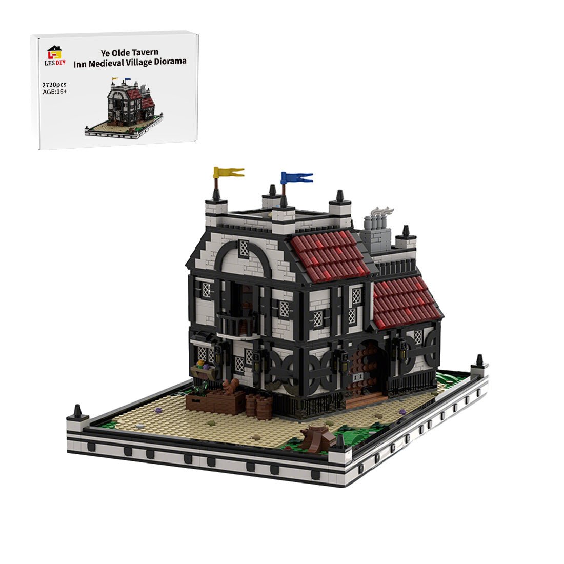 MOC - 210215 Ye Olde Tavern & Inn - Medieval Village Klemmbausteine - LesDiy - Klemmbausteine