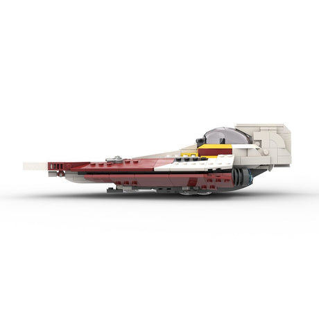 MOC-210335 Ahsoka Delta-7 Jedi-Sternjäger (Minifiguren-Maßstab) Klemmbausteine-LesDiy-Klemmbausteine