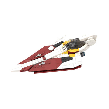 MOC-210335 Ahsoka Delta-7 Jedi-Sternjäger (Minifiguren-Maßstab) Klemmbausteine-LesDiy-Klemmbausteine