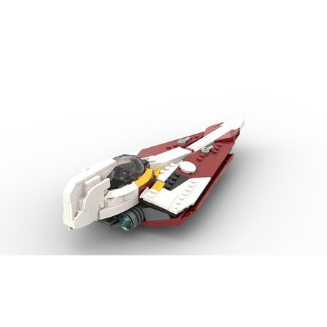 MOC-210335 Ahsoka Delta-7 Jedi-Sternjäger (Minifiguren-Maßstab) Klemmbausteine-LesDiy-Klemmbausteine