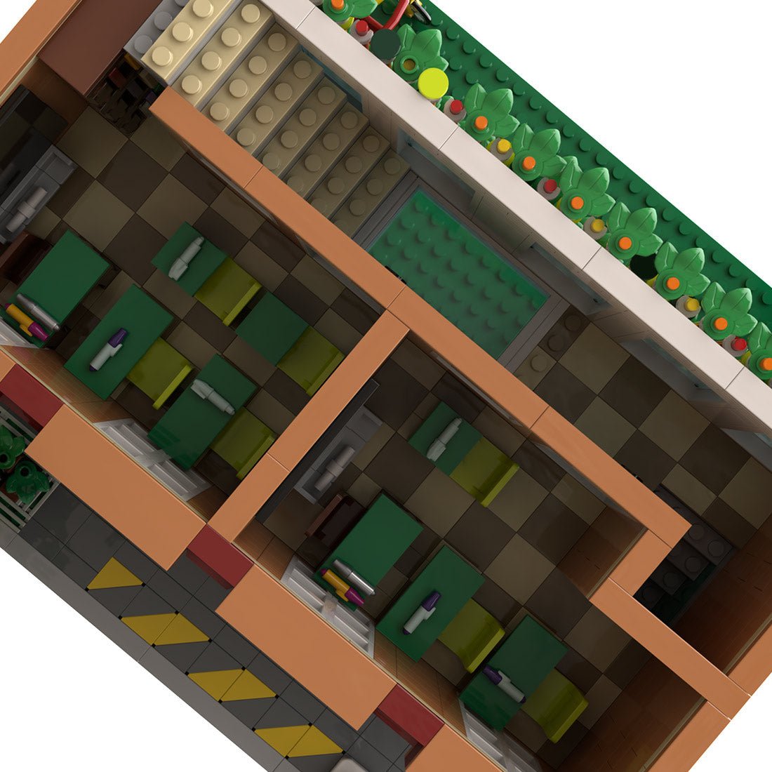 MOC-211575 Modular school Klemmbausteine-LesDiy-Klemmbausteine
