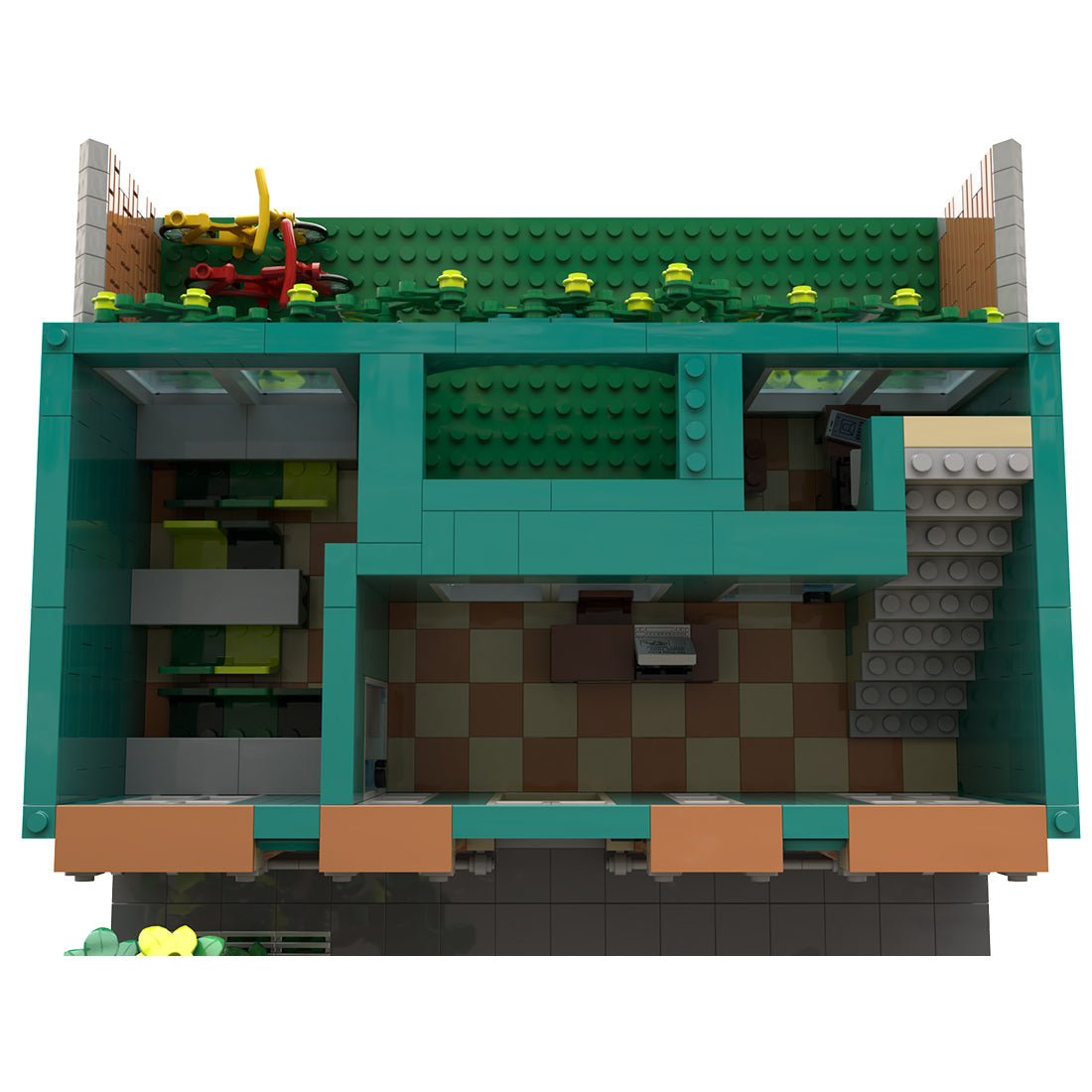 MOC-211575 Modular school Klemmbausteine-LesDiy-Klemmbausteine