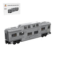 MOC-212051 Santa fe double decker canopy passanger train car Klemmbausteine-LesDiy-Klemmbausteine