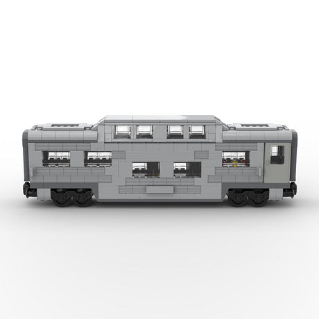 MOC-212051 Santa fe double decker canopy passanger train car Klemmbausteine-LesDiy-Klemmbausteine