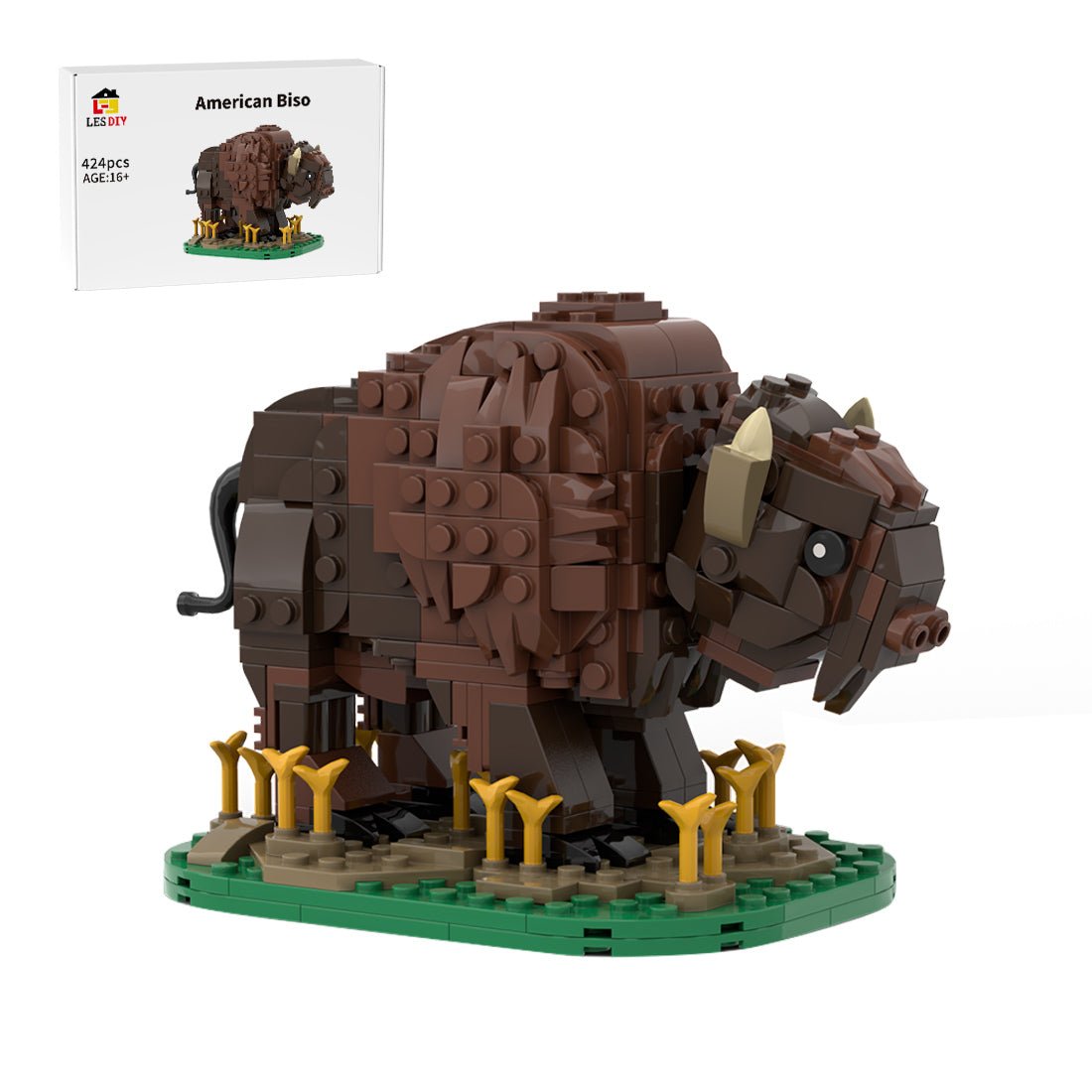 MOC - 212761 American Bison Klemmbausteine - LesDiy - Klemmbausteine