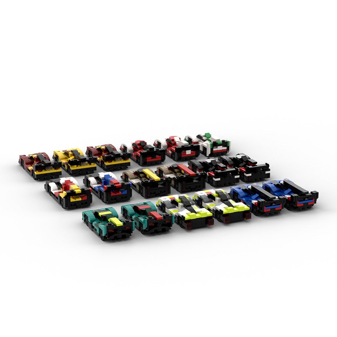 MOC - 213123 2025 WEC Hypercar Grid 5 wide Klemmbausteine - LesDiy - Klemmbausteine