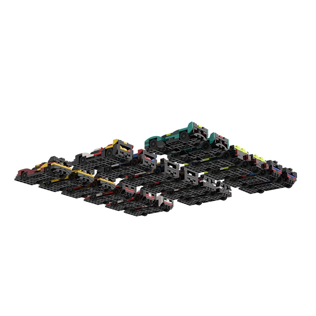 MOC - 213123 2025 WEC Hypercar Grid 5 wide Klemmbausteine - LesDiy - Klemmbausteine