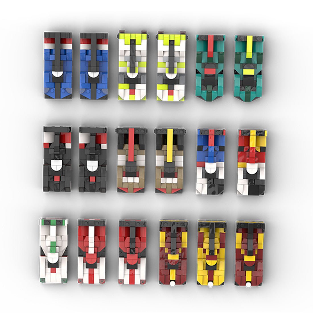 MOC - 213123 2025 WEC Hypercar Grid 5 wide Klemmbausteine - LesDiy - Klemmbausteine