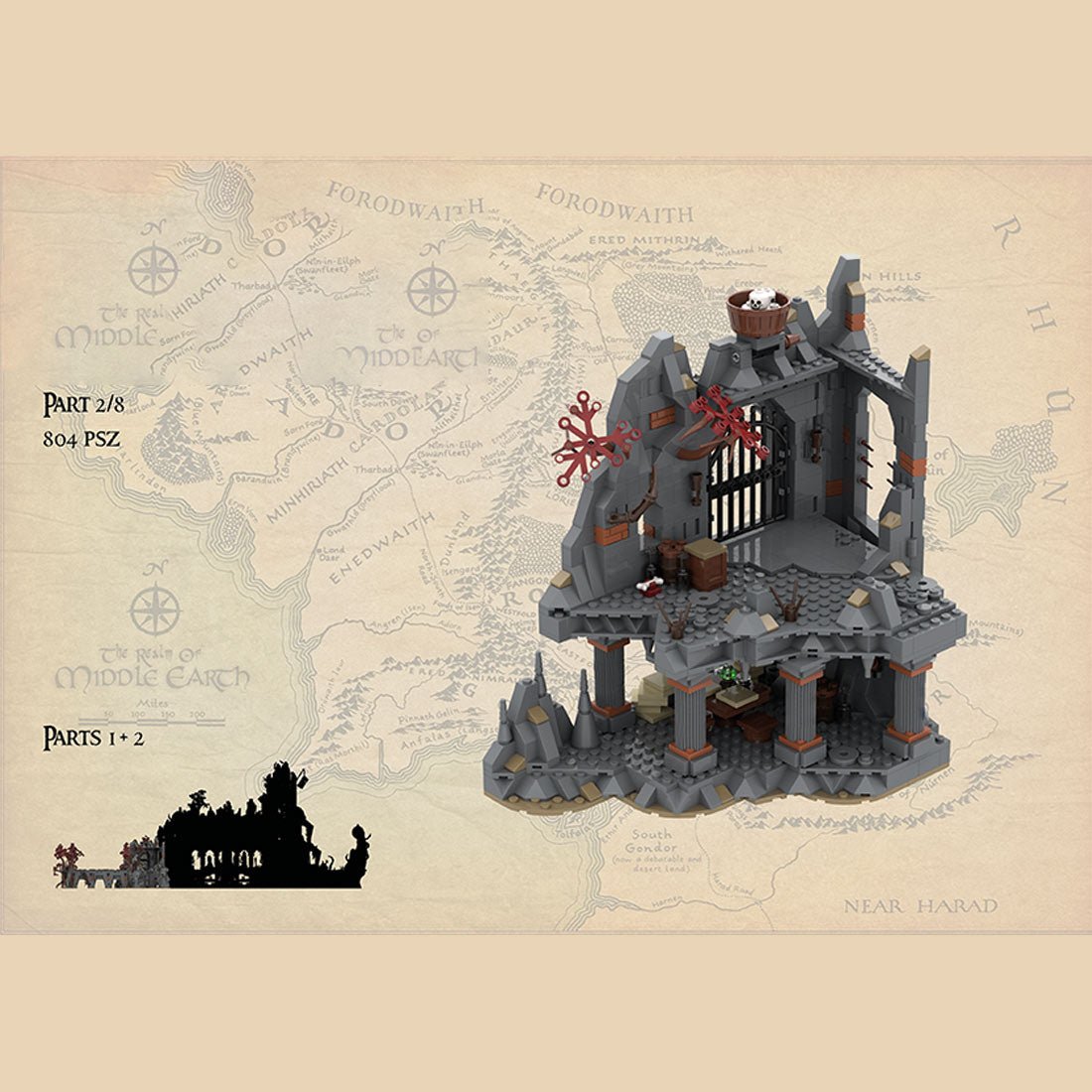 MOC - 213238 Dol - Guldur - part 2/8 Klemmbausteine - LesDiy - Klemmbausteine