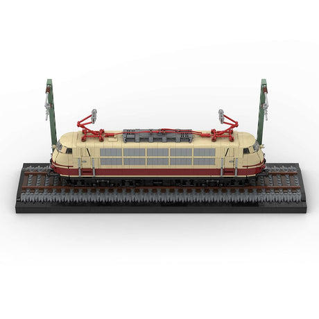 MOC - 213295 BR103 (tan/dark - red) Klemmbausteine - LesDiy - Klemmbausteine