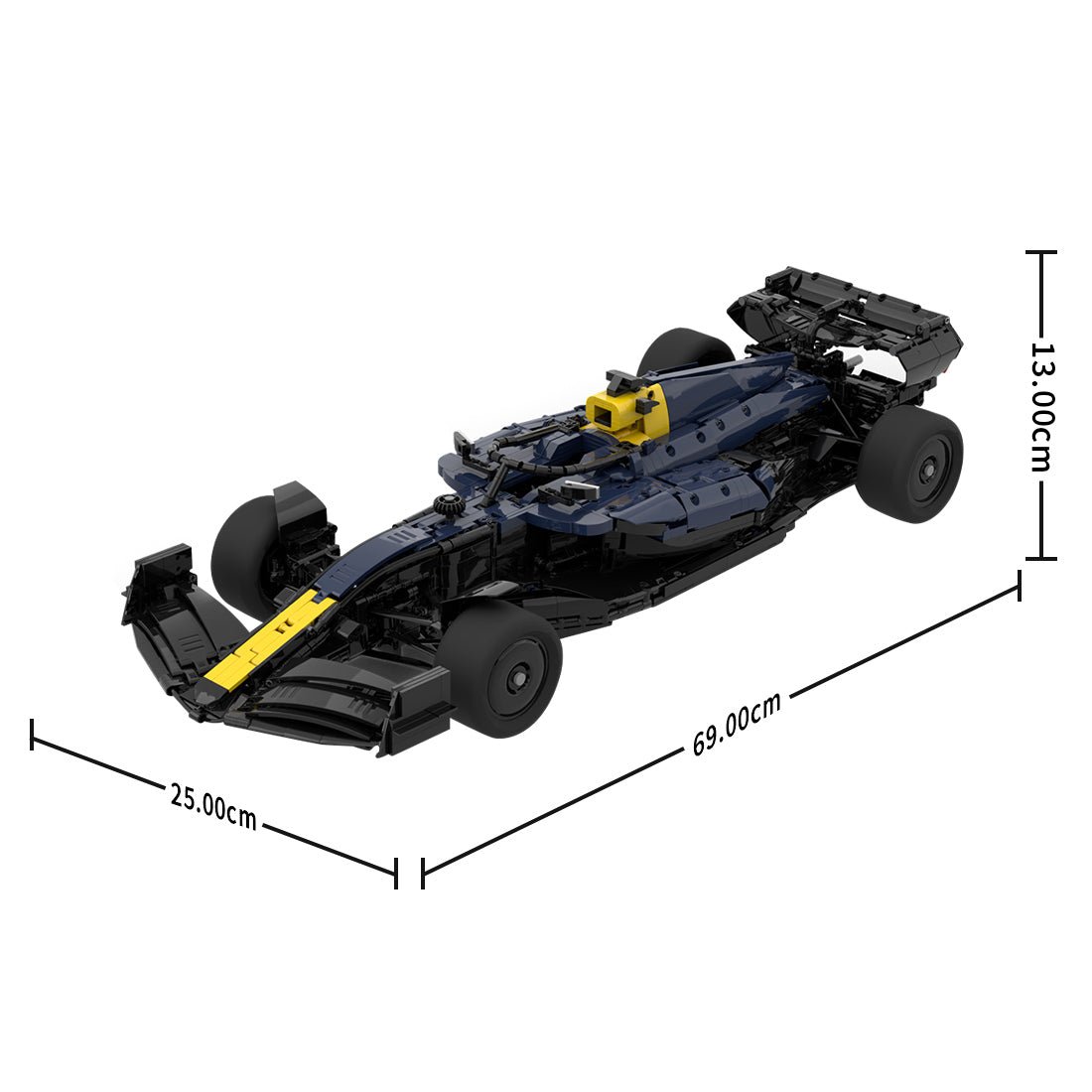  MOC - 215577  Red Bull Racing F1 RB21 1:8 Scale Klemmbausteine - LesDiy - Klemmbausteine