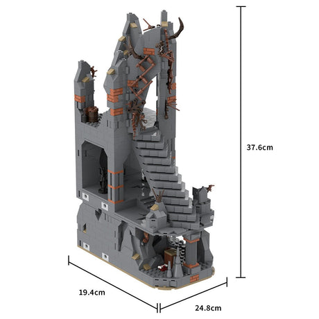 MOC - 216232 UCS Dol - Guldur - part 3/8 Klemmbausteine - LesDiy - Klemmbausteine