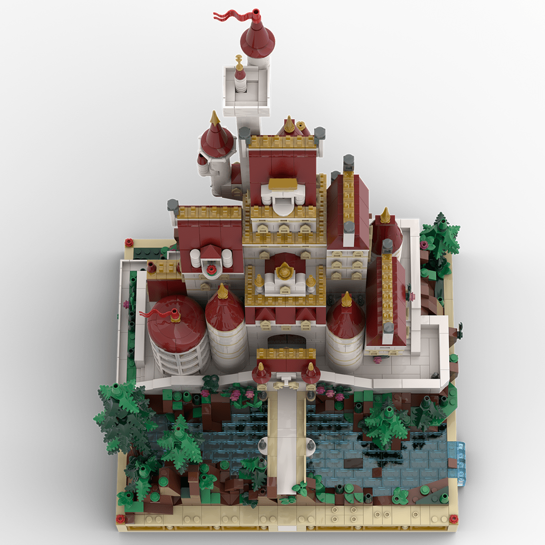 MOC - 216326  Beauty and the Beast mini scale Castle Klemmbausteine - LesDiy - Klemmbausteine