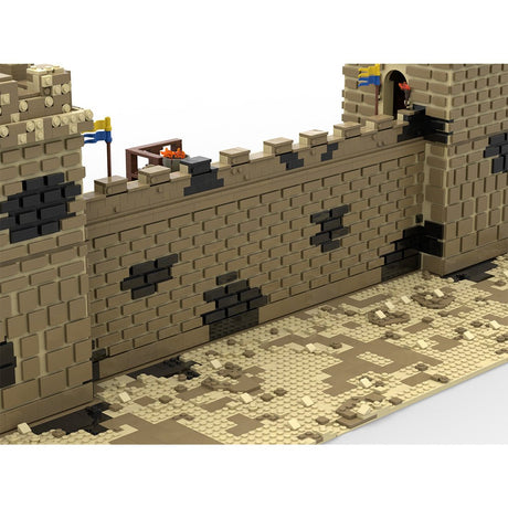 MOC-216352 Mittelalterliche Burg aus – Jerusalem Belagerung MOC, inspiriert von „Königreich der Himmel“Klemmbausteine-LesDiy-Klemmbausteine