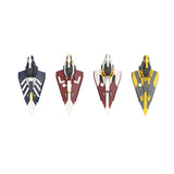 MOC-216355 Star Wars Jedi Delta-7-Sternenjäger in 4 Farben (Plo Koon, Ahsoka, Obi-Wan, Anakin) – Bündel Klemmbausteine-LesDiy-Klemmbausteine