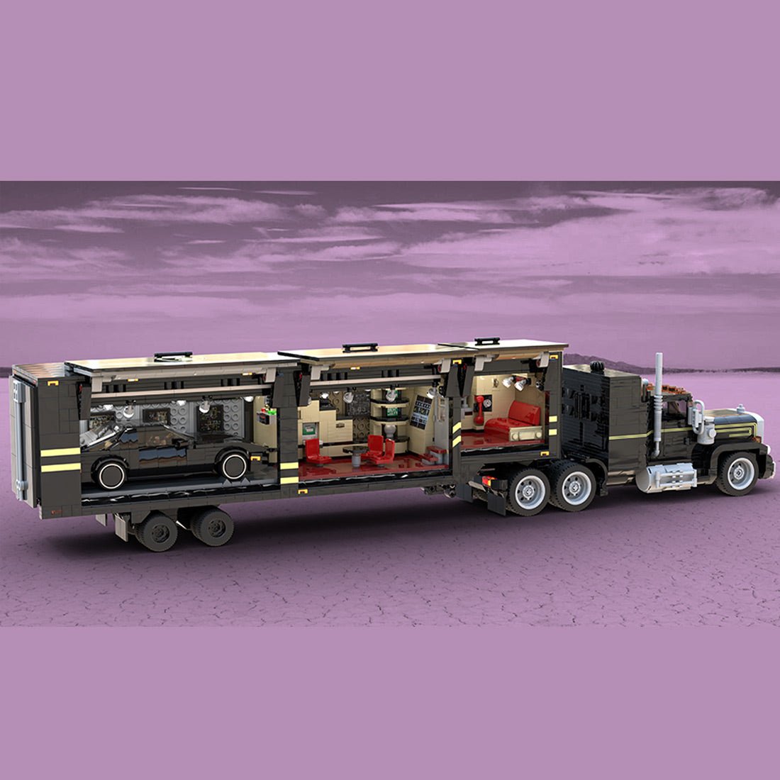 MOC - 216375 MOCturnal Knight Rider: KITT And the FLAG Mobile Command Unit Klemmbausteine - LesDiy - Klemmbausteine