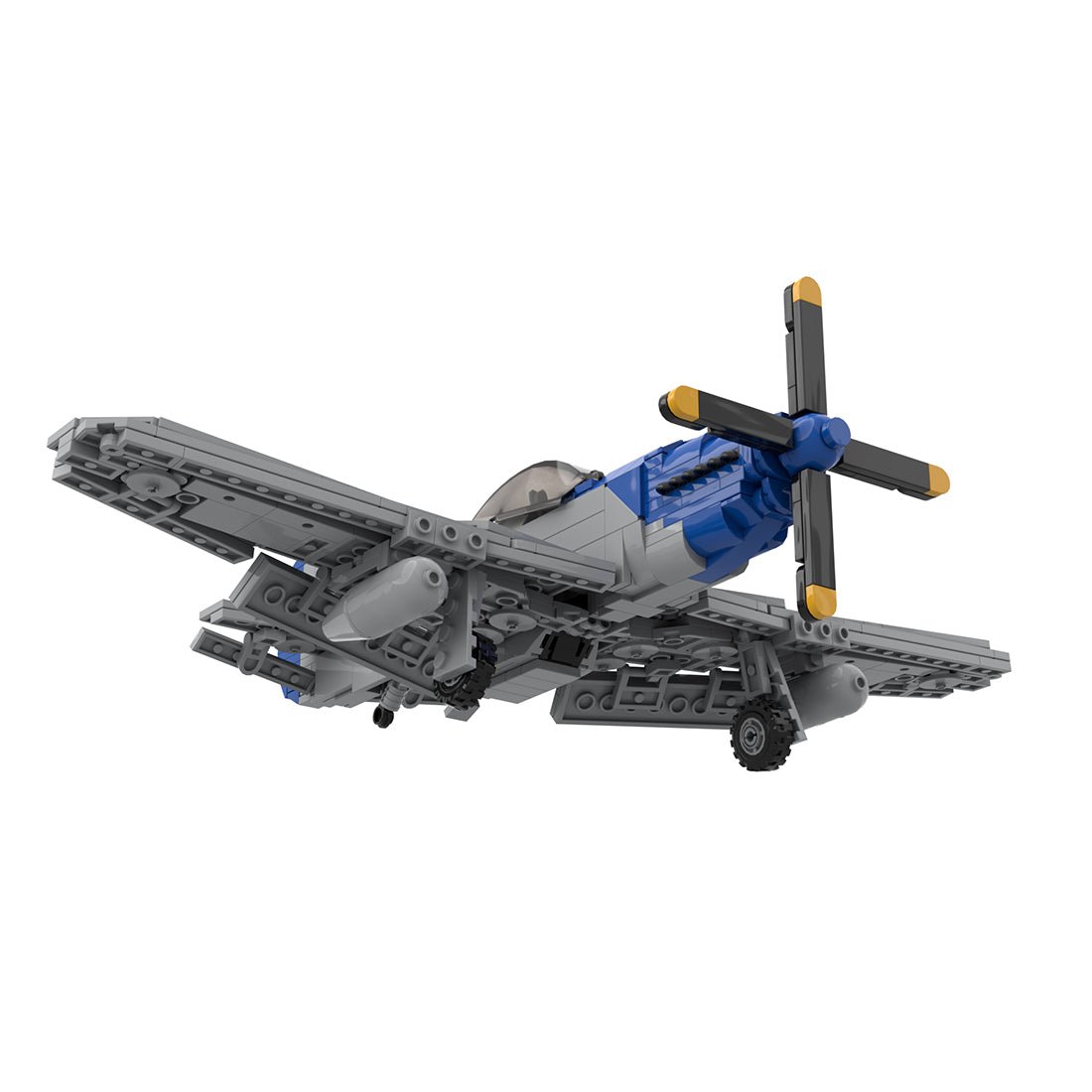 MOC - 217776 P - 51D Mustang 1:35 scale model Klemmbausteine - LesDiy - Klemmbausteine