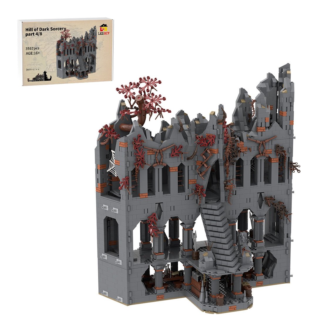 MOC - 217982 UCS Dol - Guldur - part 4/8 Klemmbausteine - LesDiy - Klemmbausteine