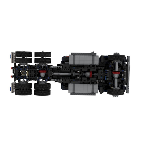 MOC - 218879 Ford LTL 9000 6x6 BLACK Klemmbausteine - LesDiy - Klemmbausteine