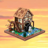 MOC - 219518 Water Mill - Medieval Village Diorama Klemmbausteine - LesDiy - Klemmbausteine