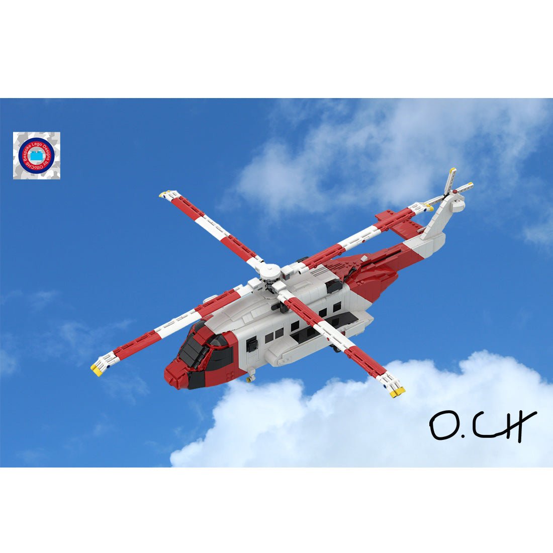 MOC - 219694 Sikorsky S - 92 Helibus Klemmbausteine - LesDiy - Klemmbausteine