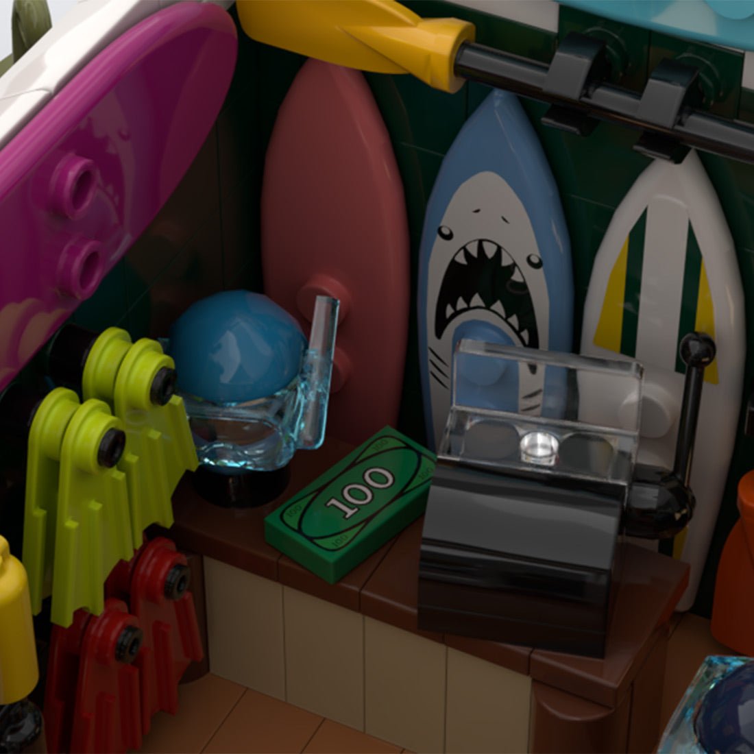 MOC - 220004 Coast Town Diorama Klemmbausteine - LesDiy - Klemmbausteine