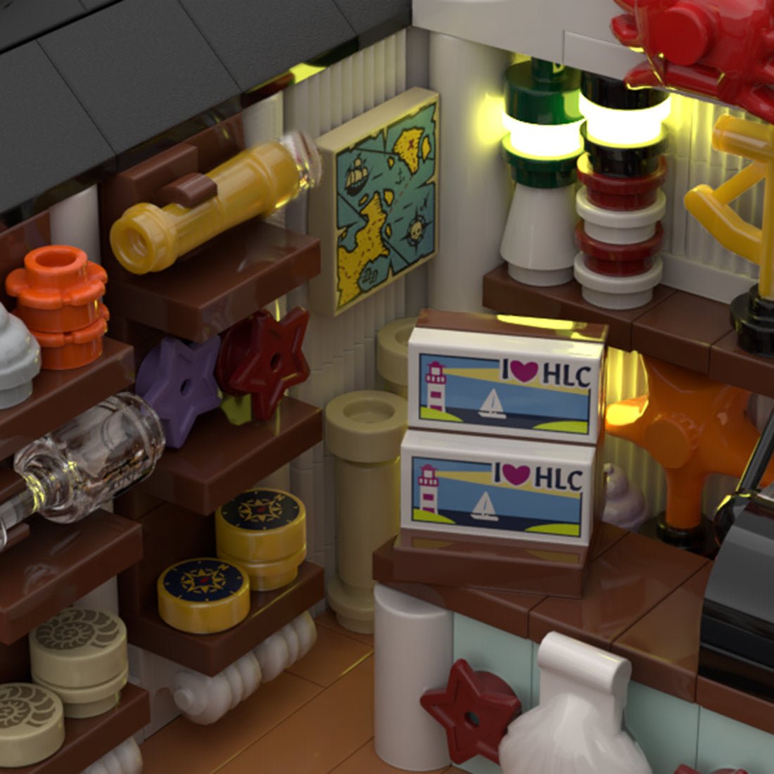 MOC - 220004 Coast Town Diorama Klemmbausteine - LesDiy - Klemmbausteine