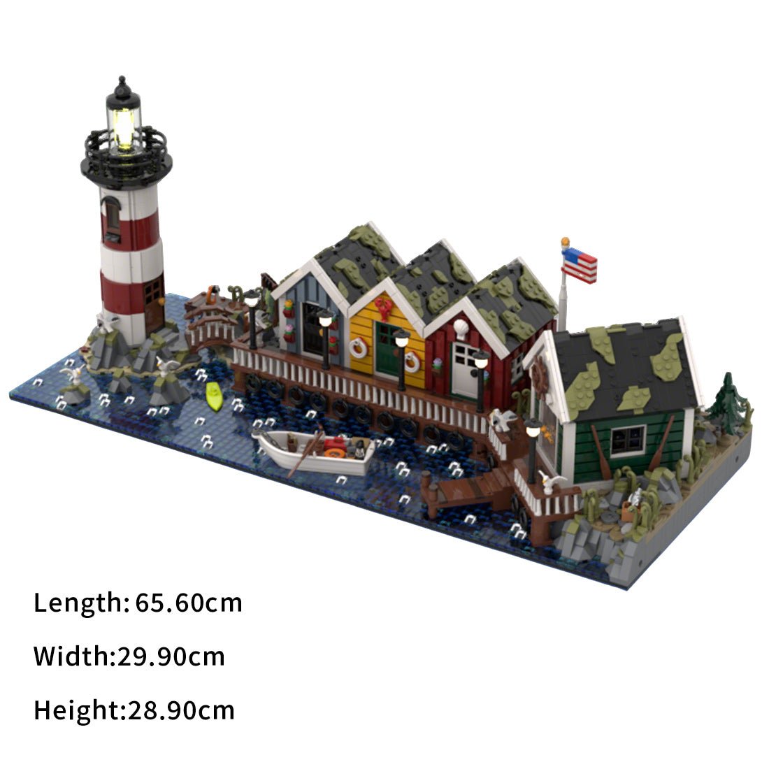 MOC - 220004 Coast Town Diorama Klemmbausteine - LesDiy - Klemmbausteine