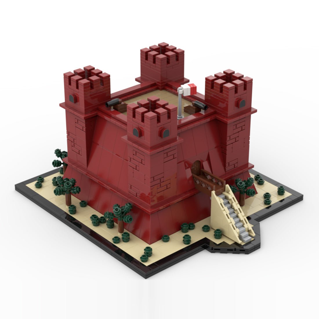 MOC - 221164 Malta Red Tower Klemmbausteine - LesDiy - Klemmbausteine
