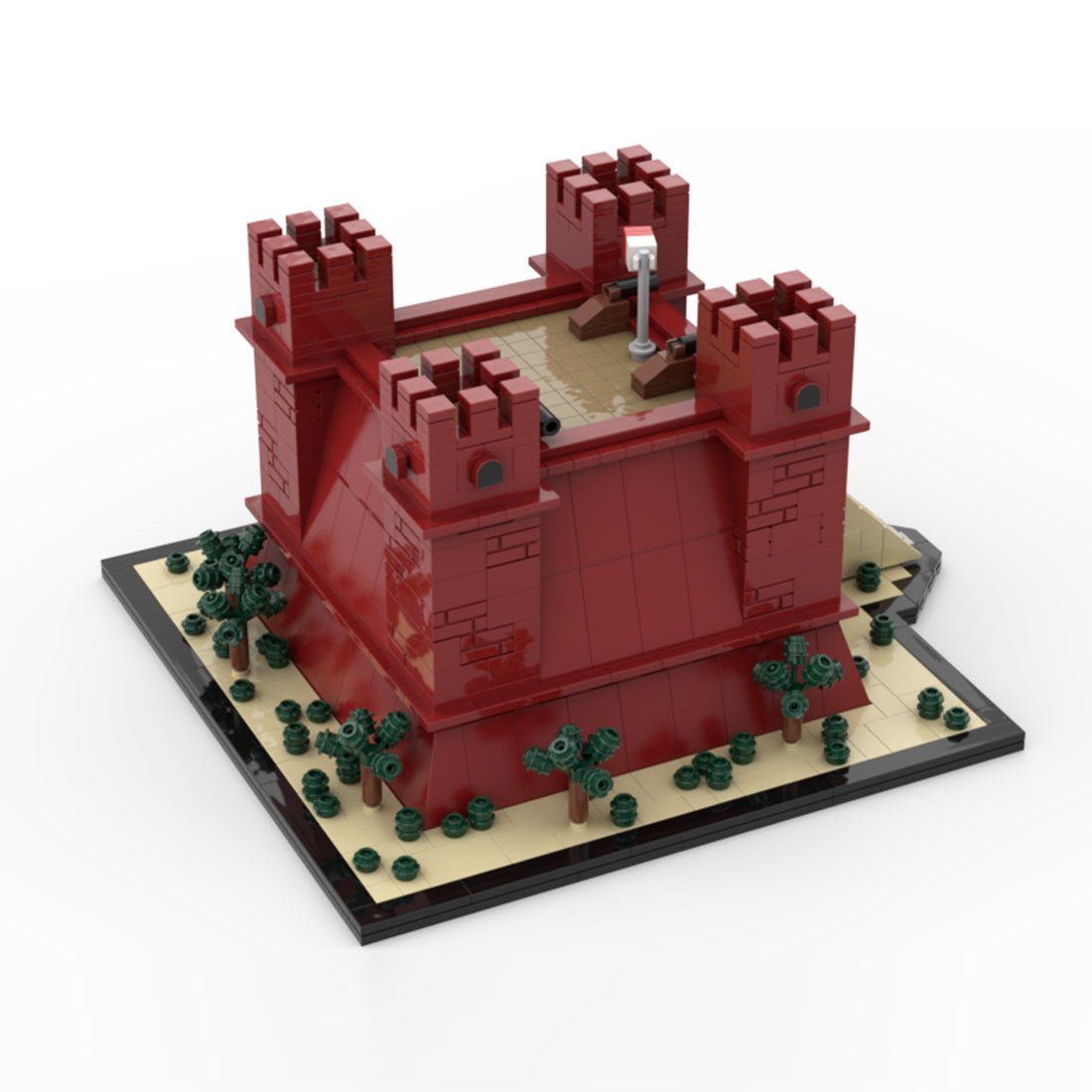 MOC - 221164 Malta Red Tower Klemmbausteine - LesDiy - Klemmbausteine