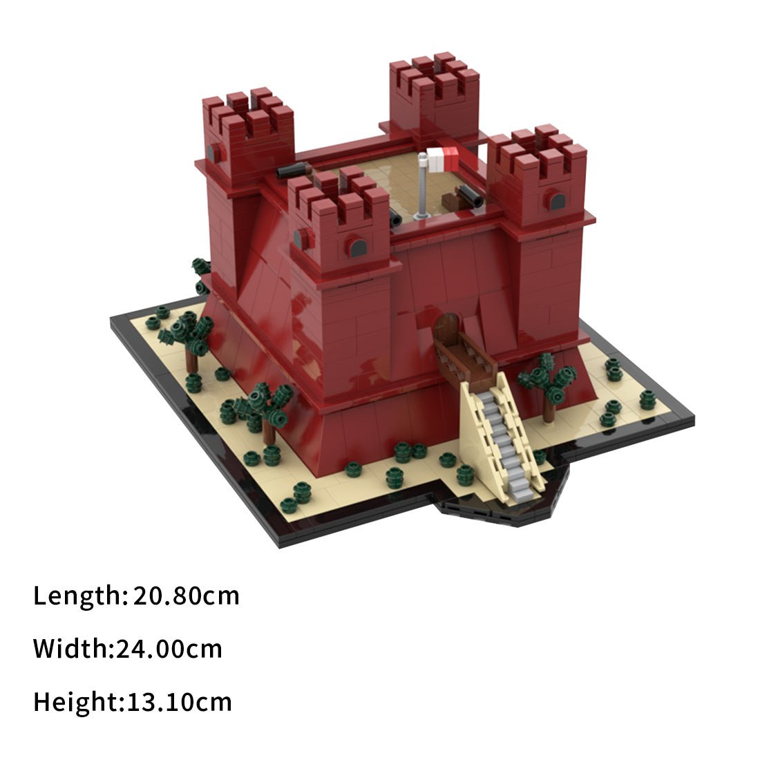 MOC - 221164 Malta Red Tower Klemmbausteine - LesDiy - Klemmbausteine