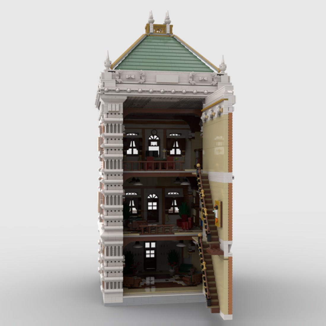 MOC - 221246 Palace Library Klemmbausteine - LesDiy - Klemmbausteine